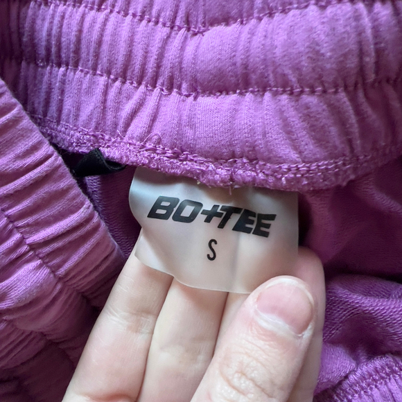 BO+TEE | Purple Elastic Waist Athletic Shorts - Picture 6 of 6